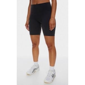 TNA • Aritzia Black High-Waisted Biker Shorts